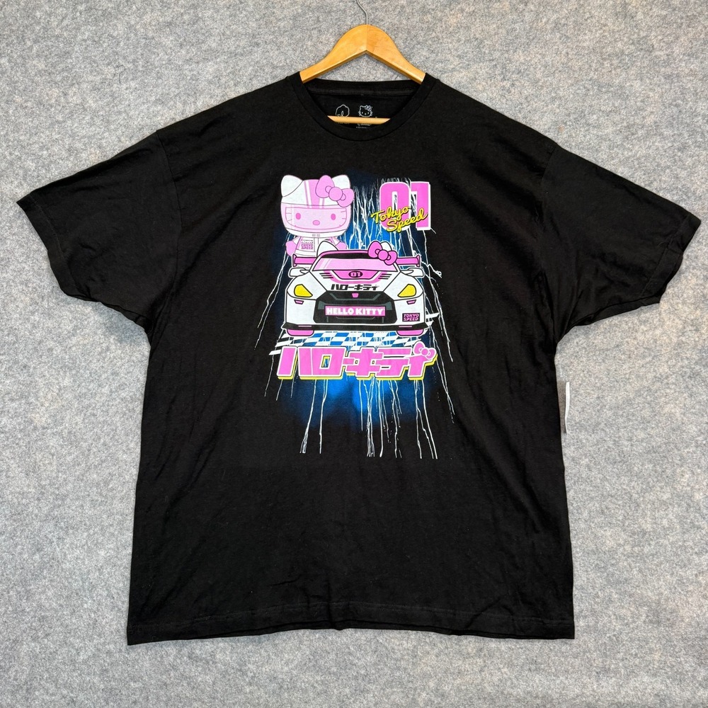Hello Kitty Tokyo Speed Racing T Shirt Mens 3XL Cars Japanese Japan Graphic Rare